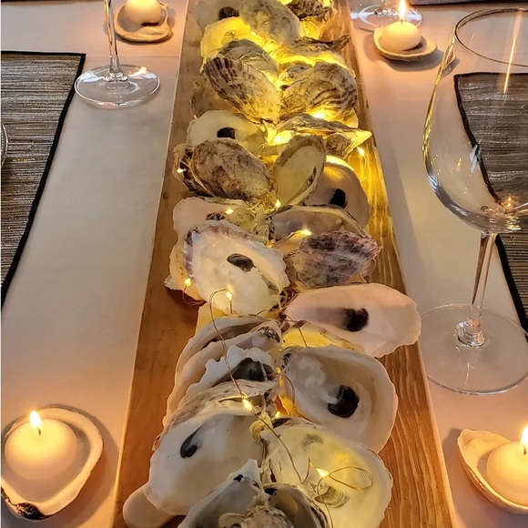 Natural Alaskan Oyster Shells- clear glazed & glossy - Picture 7 of 12